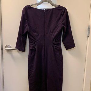 Purple Adrianna Papell Midi Dress